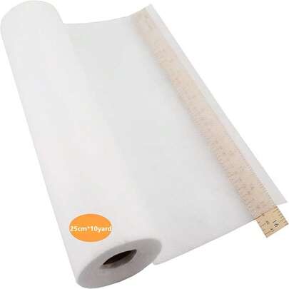 全新 Brothread 10 英寸 * 10 码隐形网状刺绣稳定器背衬 - 可修剪至任意尺寸，适用于机器刺绣和手工缝纫