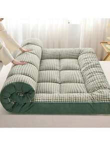 3D珠光床垫垫层 - 超柔软透气蓬松床垫，亲肤舒适，适用于卧室、榻榻米、宿舍、露营 | 四季皆宜，厚度2.36-3.2英寸，床垫保护套