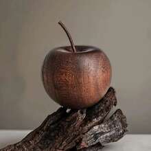 1pc Natural Wooden Apple Shaped Aroma Diffuser, Fragrance Oil Diffuser For Home/Indoor Use, Bedroom Decor, Car, Multi-Scenario, Soothing Scent, Elegant Decoration, Unique Gift