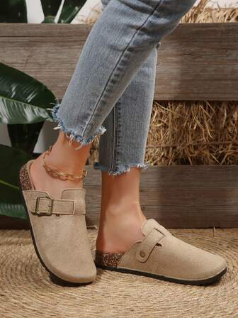 Women's Fashion Buckle Slippers For Indoor & Outdoor Sports