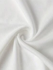 Camisetas casuales para mujer con estampados de moda como letras y cactus. Estas cómodas camisetas de cuello redondo y manga corta son perfectas para primavera y verano, ideales para cualquier ocasión. De color liso, son casuales y perfectas para el día a día. - Blanco - Ver 5