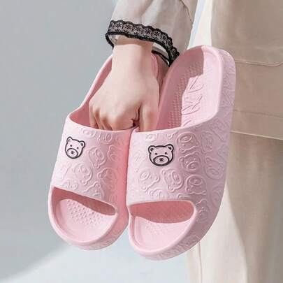 2025 Women's Comfortable Slip-On Slippers, Indoor Couple Bathroom Shower EVA Non-Slip Slides, Home Sandals