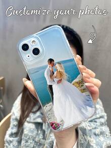 1 pieza Funda de teléfono personalizada con imagen, funda de teléfono personalizada con foto, funda de teléfono con imagen personalizada, funda de teléfono personalizada con imagen, regalo de aniversario, regalo del Día de San Valentín, regalo de cumpleaños, regalo de boda, regalo del Día de la Madre, regalo del Día del Padre, regalo para el mejor amigo, regalo para mamá/papá, regalo para novio, regalo para novia, se adapta a 11 12 13 14 15 16 Pro Max, A14 A15 A55 A56 A34 A35 S23 S24 S25, Teléfonos celulares y accesorios, Otoño elegante, 2025phonecase