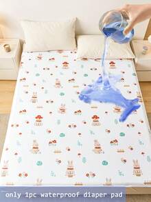 1 Buah Alas Popok Bergambar Kartun, Tahan Air dan Tahan Noda, Menyerap Kelembapan dan Bernapas, Cocok untuk Asrama/Kamar Tidur, Kembali ke Sekolah - MultiWarna - View 15