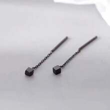 3 Pairs Minimalist Chic Earrings, Geometric Earrings, Versatile Earring Chain