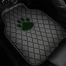 4pcs Hexagon Pattern Car Floor Mats - 4 Piece Set, Fit For Black/Grey/Red/Interior, Crystal Velvet Material, Anti-Slip, Easy Clean, Washable, Front Seat/Passenger Seat Size: 24.4*17.7 Inch*2 + Rear Mat