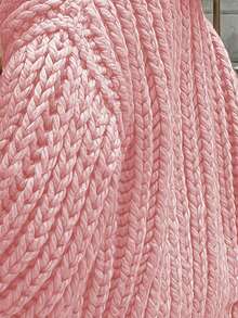 Áo khoác cardigan tay phồng dày dặn, màu hồng dành cho nữ, mùa thu/đông. - Hồng - Xem 4