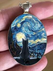 Alloy Glass Charm, Romantic And Fashionable Jewelry Accessories - Perfect For Beach Vacations, Mother's Day, Father's Day, Valentine's Day Gifts And Daily Wear - 星星 - 查看 5