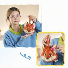 疯狂动物城系列克劳豪瑟零钱包吊坠毛绒玩具，创意装饰吊坠，可作节日礼物