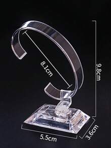 1个手表展示架，透明支架。可在柜台上展示高端手表、手镯、珠宝和配饰。 - 彩色 - 查看 6