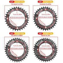 104BCD Mountain Bike Single Chainring, 7075 Aluminum Alloy Closed Tooth Chainring, 32T/34T/36T/38T