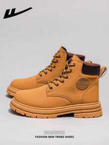 1 双 WARRIOR 女式前系带靴，高帮户外登山靴 - 0925黃色 - 查看 4