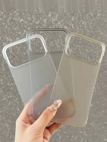 Ultra-Thin Frameless PC Hard Translucent Phone Case Compatible With IPhone 17 16 15 14 13 12 11 Pro Max Plus Luxury Matte Clear Slim Cooling Cases Cover - White - View 6