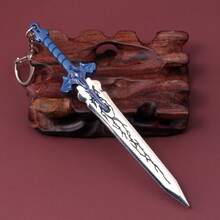 1 pezzo Portachiavi modello in metallo dell'arma Kasaka's Poison Knife del personaggio Sung Jin-Woo dell'anime Solo Leveling, regalo da collezione per gli amici fan