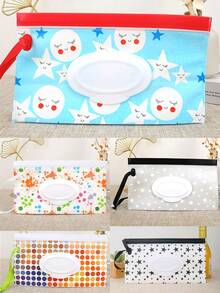 2/5 صندوق تخزين مناديل مبللة، حامل مناديل مبللة للمكياج، حقيبة مناديل مبللة محمولة قابلة لإعادة الاستخدام، حاوية موزع مناديل مبللة، حقيبة مناديل مبللة للسفر، هدية رائعة لرأس السنة، عيد الفصح، عيد الميلاد، - متعدد الألوان - مشاهدة 10