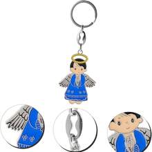 7/16 Pcs - Angel Guardian Keychain Baptismal Party Angel Keychain Gift Unique/Gender Disclosure/First Communion/Wedding Party Guest Keychain Gift, Wedding Gift, Baptismal Gift, Elegant Keychain, Fashion Keychain, Durable Keychain, Keychain Set, Religious Gift, Gift Shopper, Event Organizer