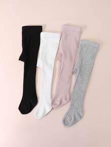 4 件套女童百搭紧身裤，适合日常穿着 - 彩色 - 查看 5