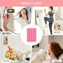 Silicone Suction Cup Phone Case Adhesive Installation, 24 Hole Adhesive Phone Grip, With Higher Suction Power, Detachable Hands-Free Strong Grip Silicone Suction Cup Phone Case, Suitable For Selfies And Videos, Suitable For Influential People, Gifts For Women, Girls And Teenagers - 彩色 - 查看 10