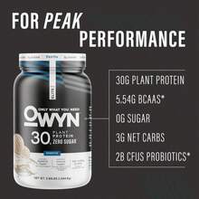 OWYN Only What You Need Pro Elite Vegan 30g Plant-Based High Protein Powder, Zero Sugar (Vanilla, 29 Lbs) - Tên hương vịF - Xem 2