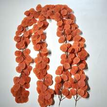 78.7 英寸人造桉树花环绿植仿花环散装银元桉树叶藤蔓植物适用于家居餐桌派对婚礼拱门墙壁花园室内外装饰 - 綠色 - 查看 10