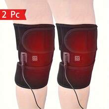 1pc USB Heated Knee Massager - Knee Relaxation & Keeping Warm Christmas Gifts,Hand Warmers,Gifts For Men,Stocking Stuffers,Hand Warmers Rechargeable Insulation,Galentines,Puppy,Carnival,Party Decorations,Spring Summer Picks,Brides Maid Gifts,Room,Bedroom Decor,Beach,Travel,For Men,For Women,Vacation - Black - View 9