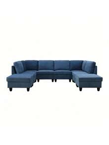 Modular Sectional Couch Set - Single Sofa Chair- Flannel - Gray