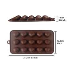 2pcs Silicone Shell Chocolate Mold, Creative Shell Design, Easy Release For Candy/Chocolate Baking