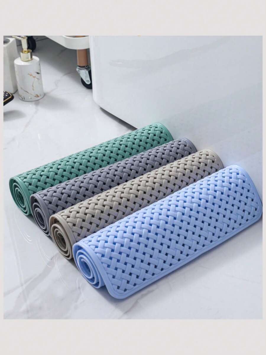 这款PVC防滑浴缸垫配有加大吸盘和排水孔，提供更强的抓地力，提升安全性。双面设计，可机洗。 - 彩色 - 查看 1