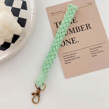 1 pieza Llavero hecho a mano de estilo bohemio y colorido, llavero de coche, dije para bolso, pulsera, ideas de regalo de Navidad, accesorios para bolsos, cordones con soporte para identificación, accesorios para automóvil, dijes para bolsos