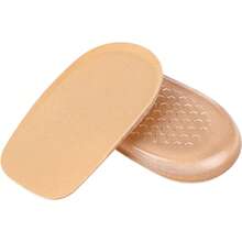 1 Pair Lightweight Silicone & Velvet Insole, Half Size Increase Insole, Anti-Abrasion Insole, Silicone Heel Lift Insole, Hidden Increase Insole, Reduce Shoe Heel Internal Wear, Suitable For Various Closed Toe Shoes, Suitable For Photo Shoot, Visually Enhance Body Proportion