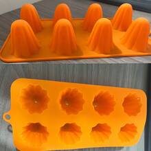 1pc Ghost Jello Mold, 4/8 Cavity Silicone Ice Cube Tray, Halloween Silicone Mold For Jelly, Chocolate, Candy, Gummy, Resin Halloween Gift, Trick Or Treat Party Table Centerpiece Decor, Random Color - Multicolor - View 12