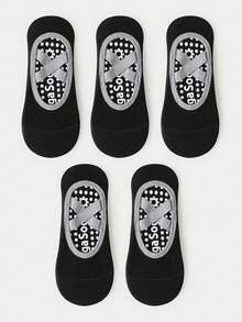 1/3/5/6/10 双女款渐变色防滑硅胶普拉提初学者地板袜、运动踝袜、室内成人专业瑜伽袜 - 彩色 - 查看 17