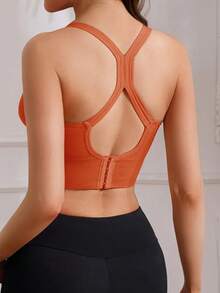 Sutiã Top Esportivo Sem Costura Yoga Pilates Moda Lingerie Feminina Fashion Conforto - Multicolorido - Visão 8
