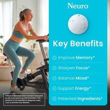 Neuro Memory &Amp; Focus Gum (90 Pieces) - Decaf &Amp; Sugar Free With American Ginseng, L Theanine, Vitamin B12 &Amp; Vitamin B6 For Mental Alertness - Brain Supplements For Memory And Focus - Peppermint Flavor - Flavor NameA - 查看 4