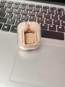 MEIYIXING TWS 耳塞无线运动游戏耳机降噪耳塞麦克风耳机带 LED 显示屏耳机 Hifi 透明运动耳机 TWS 无线耳机降噪所有手机通用 HiFi 低延迟无线耳塞带 Type-C