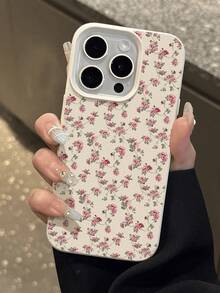 1个可爱玫瑰图案防水防摔防滑软手机壳保护套，兼容苹果和其他手机 - 彩色 - 查看 5