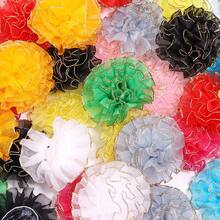 10 pièces Fleurs de Chiffon Œillet Bordées d'Or 5cm, Grande Taille, Accessoires de Décoration de Vêtements, Matériaux DIY pour Pinces à Cheveux, Fleurs de Décoration pour Sacs, Chaussures, Chapeaux, Décoration Maison, Décoration d'Emballage Cadeau, Fournitures Artisanales Fête des Mères, Options Multicolores