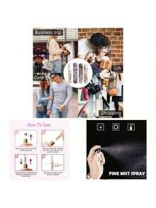 Mini Marble 5ml Portable Bottle Perfume Pure Dew Stored Tools Family And Friends Can Use Birthday Gifts To Choose Camping With Care+Daily Packaging+Overtime Perfumes+Citywalk Carry - Nhiều màu - Xem 5