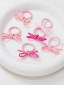 Bộ 10 chiếc dây buộc tóc nơ ruy băng màu hồng cho bé gái/phụ nữ, kiểu dáng tối giản, nhỏ nhắn, dễ thương như công chúa, đa năng, nhẹ nhàng với tóc, co giãn và bền chắc, phù hợp sử dụng hàng ngày. - Nhiều màu - Xem 7