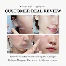 US Holiday Limited-Edition Night Sleep Mask - Repairing Skin-Coating Peel-Off Mask, Deep Hydrating, Moisturizing & Brightening, Dullness-Reducing, Intensive Night Nourishing Mask For Dry Skin (Suitable For Thanksgiving/Christmas/Independence Day/Halloween Stock-Up) - Hồng - Xem 2