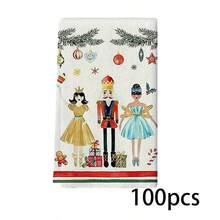 1/1/2 seturi de prosoape de bucătărie în stil Crăciun, cu tematică de spărgător de nuci, cu dimensiunile de 40x60 de centimetri, fabricate din material poliester ultra-moale, imprimate cu șervețele cu tematică de Crăciun și un design de Crăciun fericit. Potrivite pentru mese, restaurante, decorațiuni pentru petreceri și uz zilnic, sunt o alegere ideală pentru decorarea bucătăriei de Crăciun.