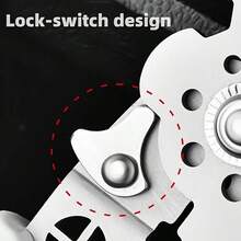 Alicates plegables multifuncionales para electricistas - Pelacables de acero de titanio, herramienta industrial de grado con funciones de engarzado, agarre, torsión, extracción de clavos y destornillador - Diseño compacto para un almacenamiento fácil