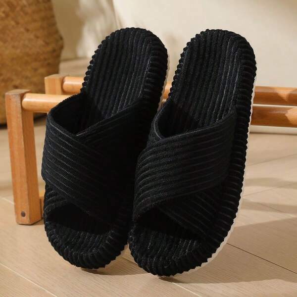 Women's, Visco-Elastic Shoes, Dormitory, Slip-Ons, Cross-Strap, Fashionable, Modern, Gorgeous, Warm And Easy-Care Home Slippers Sandals For Women