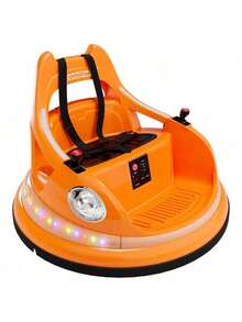 Huisuilinss Ride On Bumper Car,Kids 12V Electric Bumper Car W/Parent Remote,2-Speed,2 Driving Mode,360°Spin,Music & Lights,Toddlers Bumping Toy,Ride On Toys For Boys & Girls - Orange - View 10