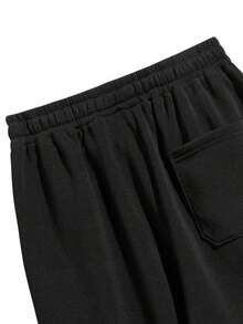 男士保暖休闲运动裤，时尚，秋冬 - 黑色 - 查看 5