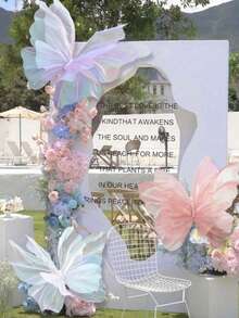 5 miếng bướm nhân tạo bằng lụa gạc trang trí đám cưới, bướm giả bằng lụa gạc khổng lồ trưng bày cửa sổ cửa hàng, trang trí sân vườn ngoài trời, trang trí tiệc theo chủ đề sinh nhật, trang trí nhà cửa, trang trí vòng hoa, trang trí hoa lớn, trung tâm, ngày của mẹ, trang trí ngày lễ, trang trí sự kiện, trang trí giáng sinh, - Nhiều màu - Xem 1