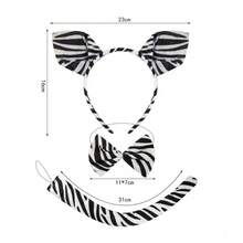 Neue Mode süße Tier Zebra Ohren Haarband, Kostümparty Kopfschmuck Kopfstück für Bühnenauftritte, Karneval Make-up, Party Dekoration Requisite Halloween