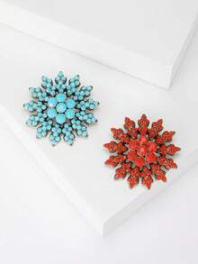 时尚波西米亚土耳其花朵胸针 女士礼服套装别针配饰 派对宴会礼物 - Bohemian - 查看 10