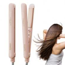 CRASTS Professional Pink& White Color,Hair Straightener,Flat Iron,Hair Iron,Heatting Fast,LCD Dispaly,Quick Temperature Adjustment,Titanium Hard Plate,Home&Salon Use,Hair Care Gift,HS-043
