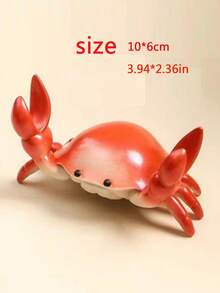 Crab-Shaped Multifunctional Desk Phone Holder With Pen Cup, Glasses Rack And Slouchy Design, For Creative Decoration, Home And Office Plastic Accessory